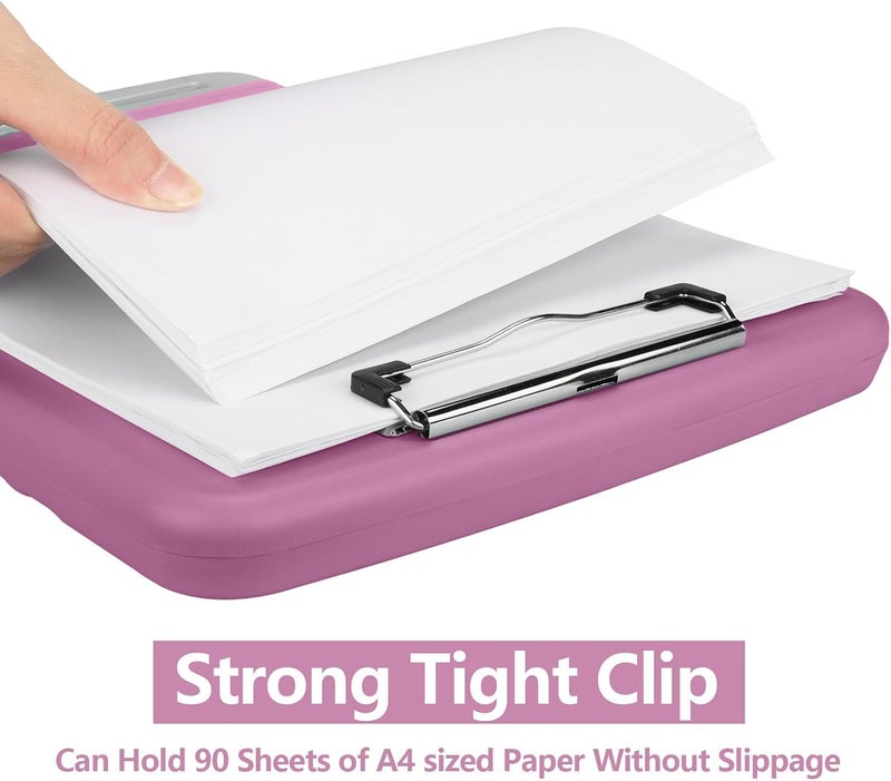 SFLHHDM Purple Clipboard with Storage, Clip Boards 8.5x11, Plastic Clipboard with Pen Holder, Teacher Clip Board, Clipboards Organizer for Women Teachers Work, School & Office Supplies - Image 3